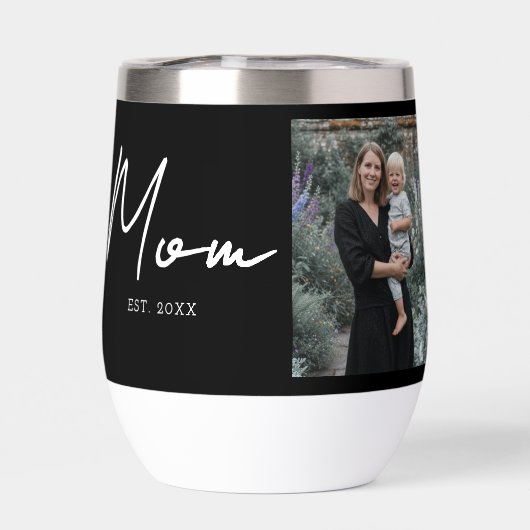 Mom Established Script Black Photo (Achterkant)