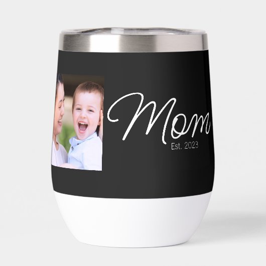 Mom Established Script Black Photo (Arrière)