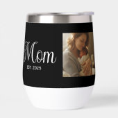 Mom Established Script Black Photo (Gauche)