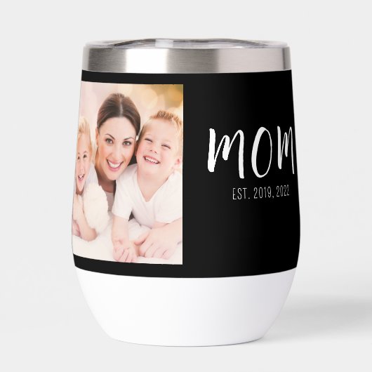 Mom Established Script Black Photo (Arrière)