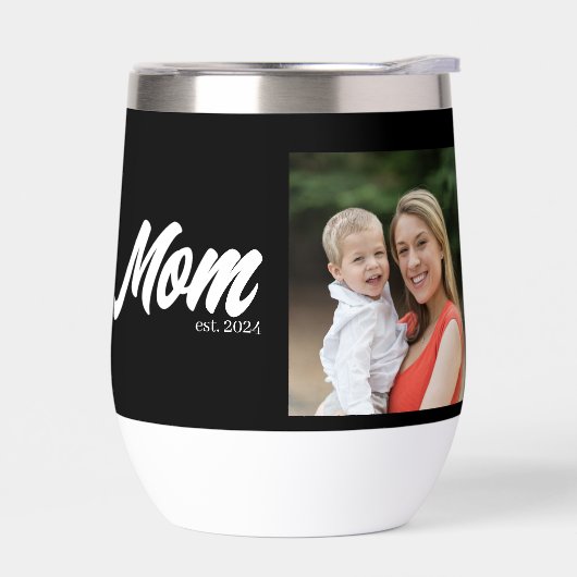 Mom Established Script Black Photo (Links)