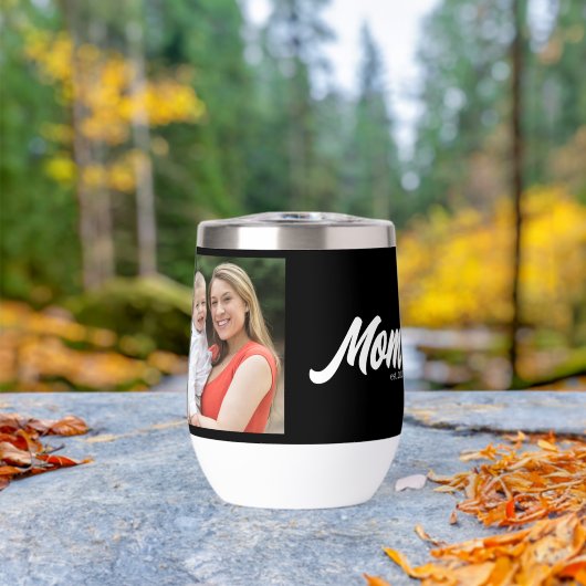 Mom Established Script Black Photo (Buiten (Gedraaid)  )