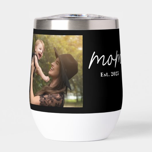 Mom Established Script Black Photo (Avant)