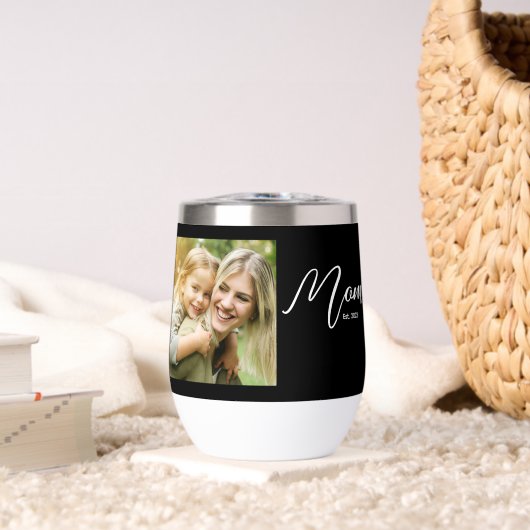 Mom Established Script Black Photo (Salon (pivotée))