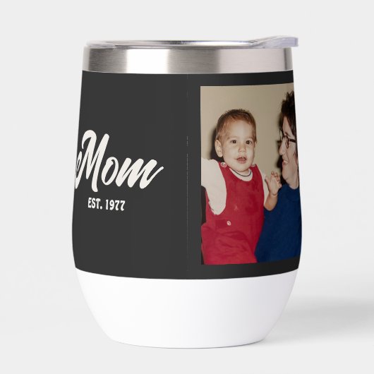 Mom Established Script Black Photo (Links)