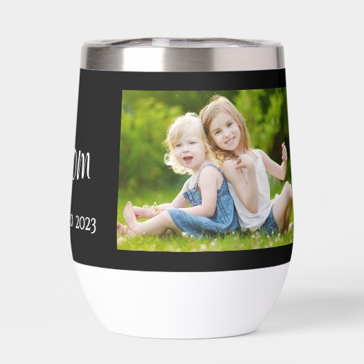 Mom Established Script Black Photo (Arrière)