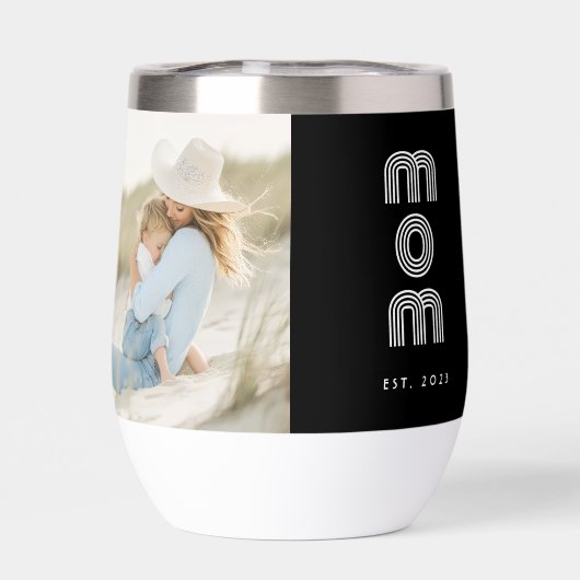 Mom Established Script Black Photo (Arrière)