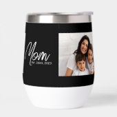 Mom Established Script Black Photo (Gauche)