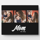 Mom Established Script Black Photo Fotoplaat (Voorkant)