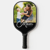 Mom Established Script Black Photo  Pickleball Paddle (Achterkant)