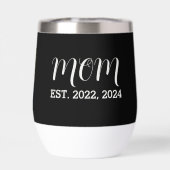 Mom Established Script Black Photo Thermal  (Arrière)