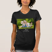 Mom Established Script Photo Mother's Day T-shirt (Voorkant)