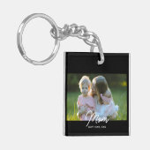 Mom Established Script Photo Sleutelhanger (Voorkant Links)
