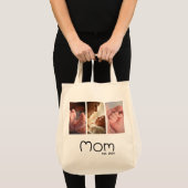 Mom Established Script White 3 photo Tote Bag (Devant (produit))