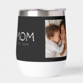 Mom Established Typography Black Photo (Gauche)