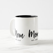 Mom Established Year New Mother Gift