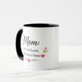 Mom First Love Forever Hero Coffee Mug (Devant gauche)
