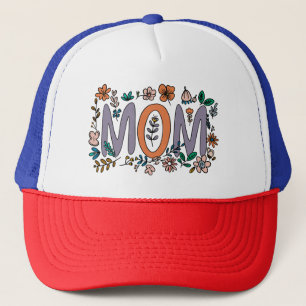 Mom Floral Trucker Hat Pet