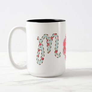 Mom Floral Tweekleurige Koffiemok