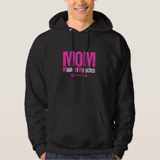 MOM Gemaakt van Spieren Grappig Gewichtheffen Gym  Hoodie