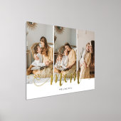 Mom Heart Calligraphy 3 Foto Wit Folie Afdrukken (Laagn)