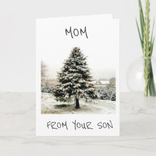 MOM IS DE BESTE GIFT OOK "WINTER WONDERLAND TREE" FEESTDAGEN KAART
