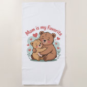 Mom Is My Favorite Strandlaken (Voorkant)
