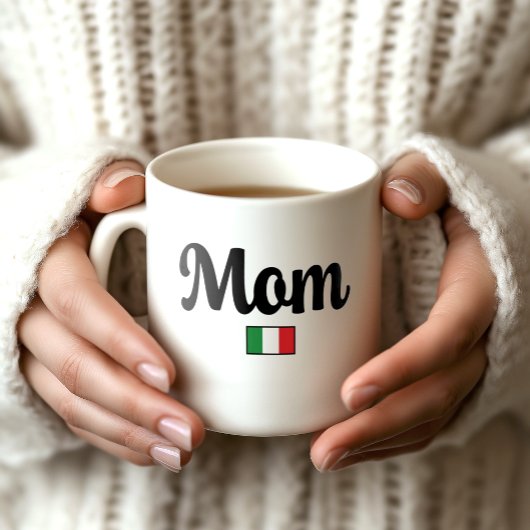 Mom Italian Flag Mug Koffiemok