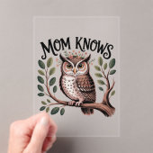 Mom Knows﻿ Acryl Uitnodigingen (Insitu (Draagbaar))
