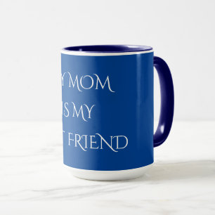 "MOM" koffie of thee TWEE TONED mok. Mok
