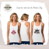 MOM koningin van mijn leven blanke vrouwen Tanktop