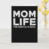 Mom Life Funny Gezegde Mom Kaart (Gele Bloem)