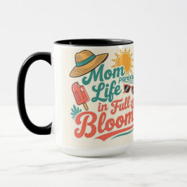 Mom Life in full bloom Cute Mama gift Mok