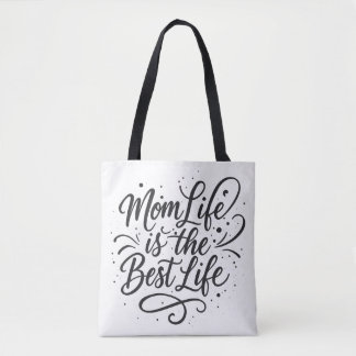Mom Life Is The Best Life - Stijlvolle Canvas tas 
