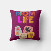 MOM LIFE Kussensloop – Vreugde van het Moederschap Kussen (Achterkant)