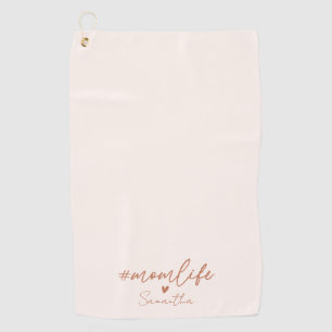 Mom Life - Rustieke Charm Design Golfhanddoek