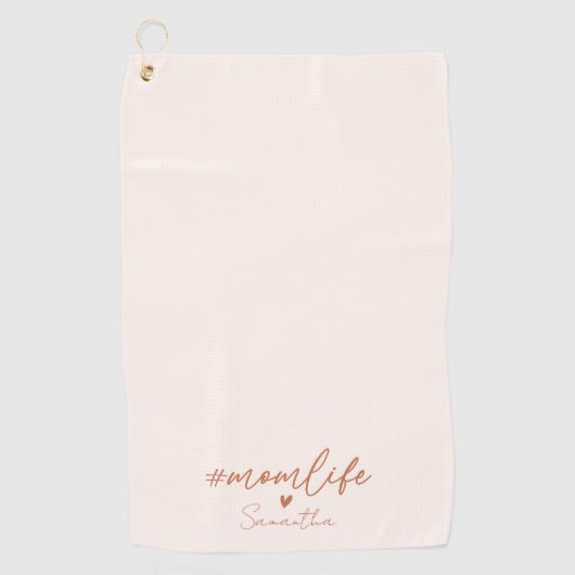 Mom Life - Rustieke Charm Design Golfhanddoek (Voorkant)