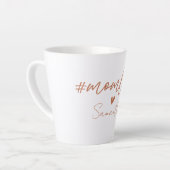 Mom Life - Rustieke Charm Design Latte Mok (Linkerhoek)