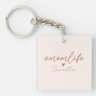 Mom Life - Rustieke Charm Design Sleutelhanger