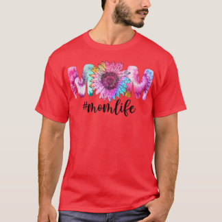 Mom Life Sunflower Tie Dye T-shirt