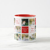 Mom Messages Custom Photo Collage Valentine's Day Mok (Midden)