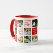 Mom Messages Custom Photo Collage Valentine's Day Mok (Voorkant links)