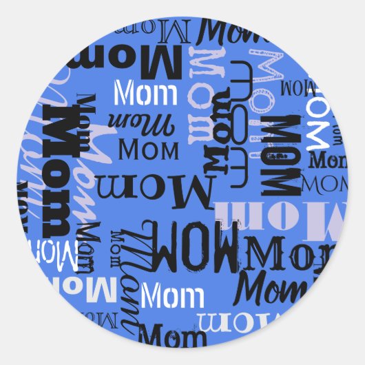 MOM Moeder  Thuiscadeautje Sticker (Voorkant)