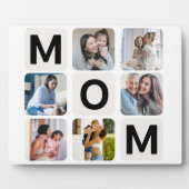 Mom Moederdag foto collage plaque Fotoplaat (Voorkant)