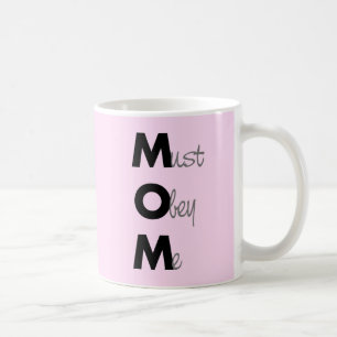 MOM (moet me gehoorzamen) Gezegde Black Koffiemok
