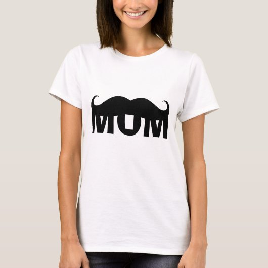 MOM MUSTACHE T-SHIRT (Voorkant)