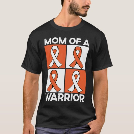 Mom Of A Warrior Support Squad Leukemia Awareness T-shirt (Voorkant)