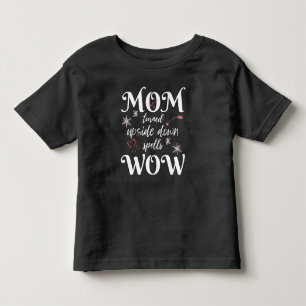MOM Ondersteboven Geschreven Spelt WOW Moederdag Kinder Shirts