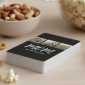 Mom Opgericht Modern Bold Script Zwart 3 Foto Pokerkaarten