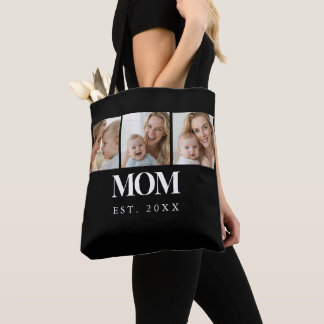 MOM Opgericht Witte Typografie 3 Foto Draagtas